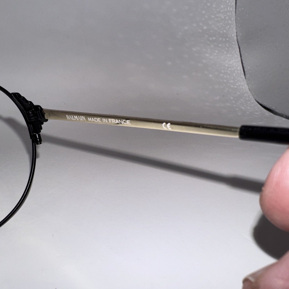 Balmain Sunglasses BL2525B C01 Round Black Pink Gold FRAMES ONLY‎ 57-20-143 - Picture 7 of 7